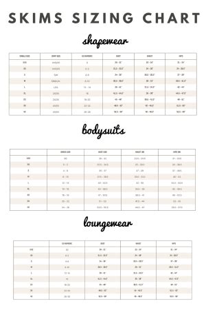 fendi x skims size guide.